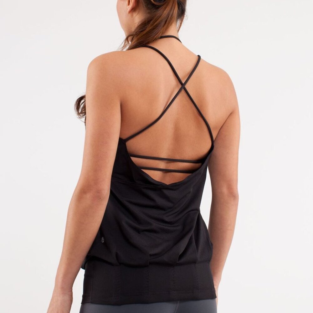 Lululemon Flow & Go Tank Top Black Size 6